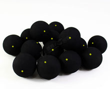 Load image into Gallery viewer, 2 unids/lote uno amarillo punto puntos Durable 39mm Racquetball Squash baja velocidad pelota de goma de formación avanzada para jugador profesional.
