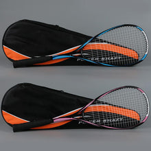 Load image into Gallery viewer, Raqueta de Squash de carbono compuesto, raqueta de Fitness, pelota de squash para Junior con pelota de entrenamiento de pared * 1 y bolsa de cuerda * 1
